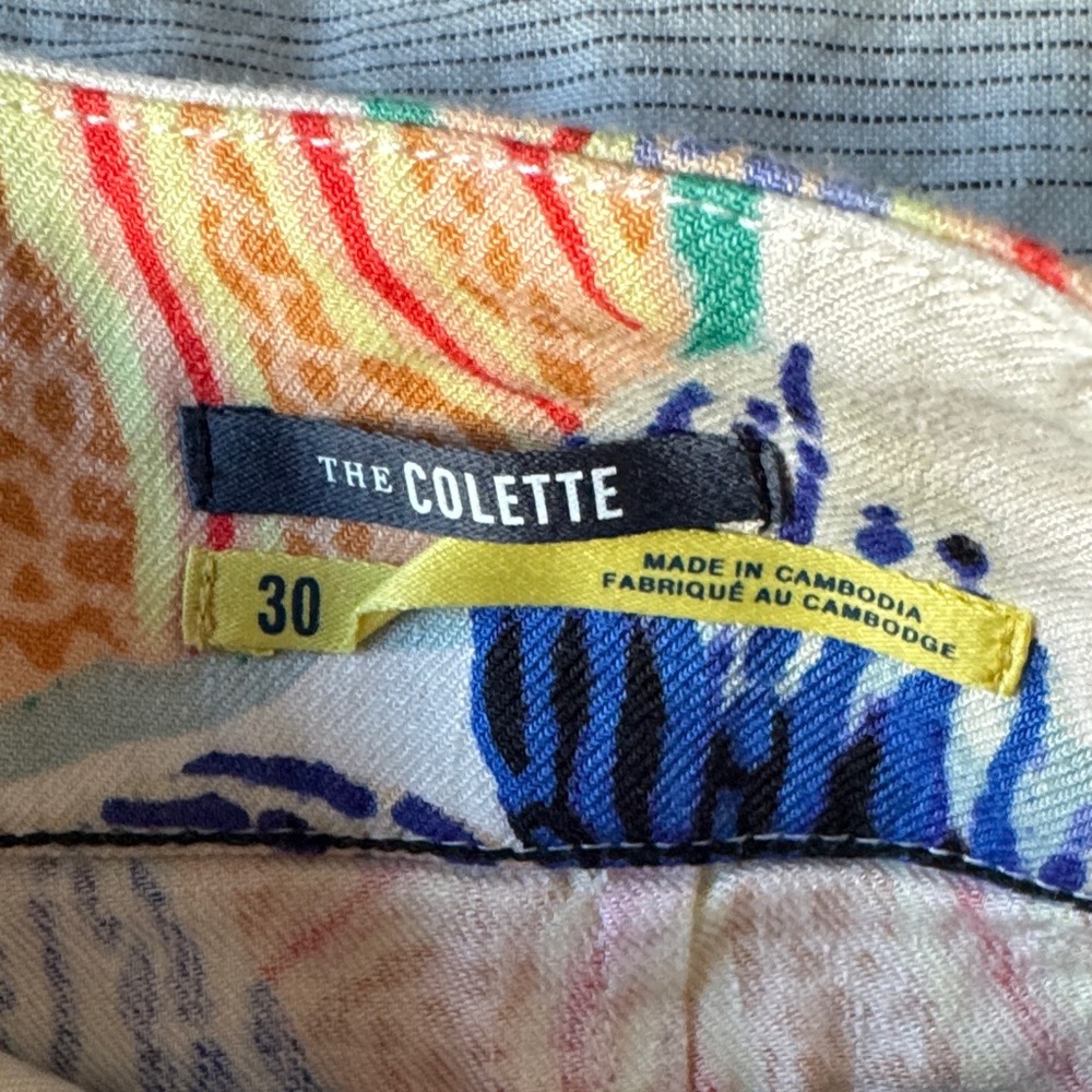 Mauve Floral Ankle Pants - Multicolor - Picture 5 of 10